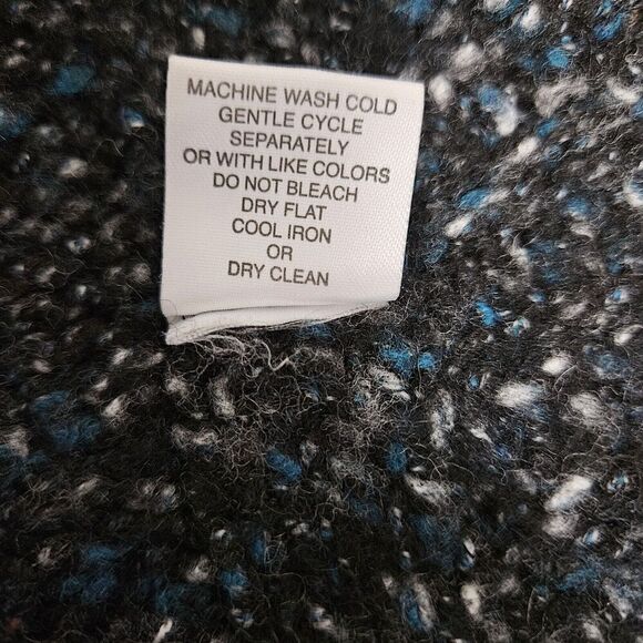 Berretti Made in Italy Anthropologie Knit Wool Blend Alpaca Black Sweater Vest M - Picture 8 of 8